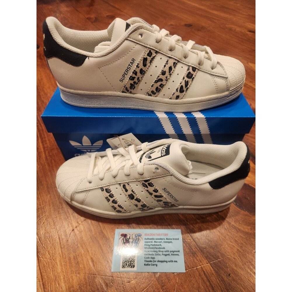New WMNS Adidas Superstar Off White Core Black IF7615 Womens 7.5
